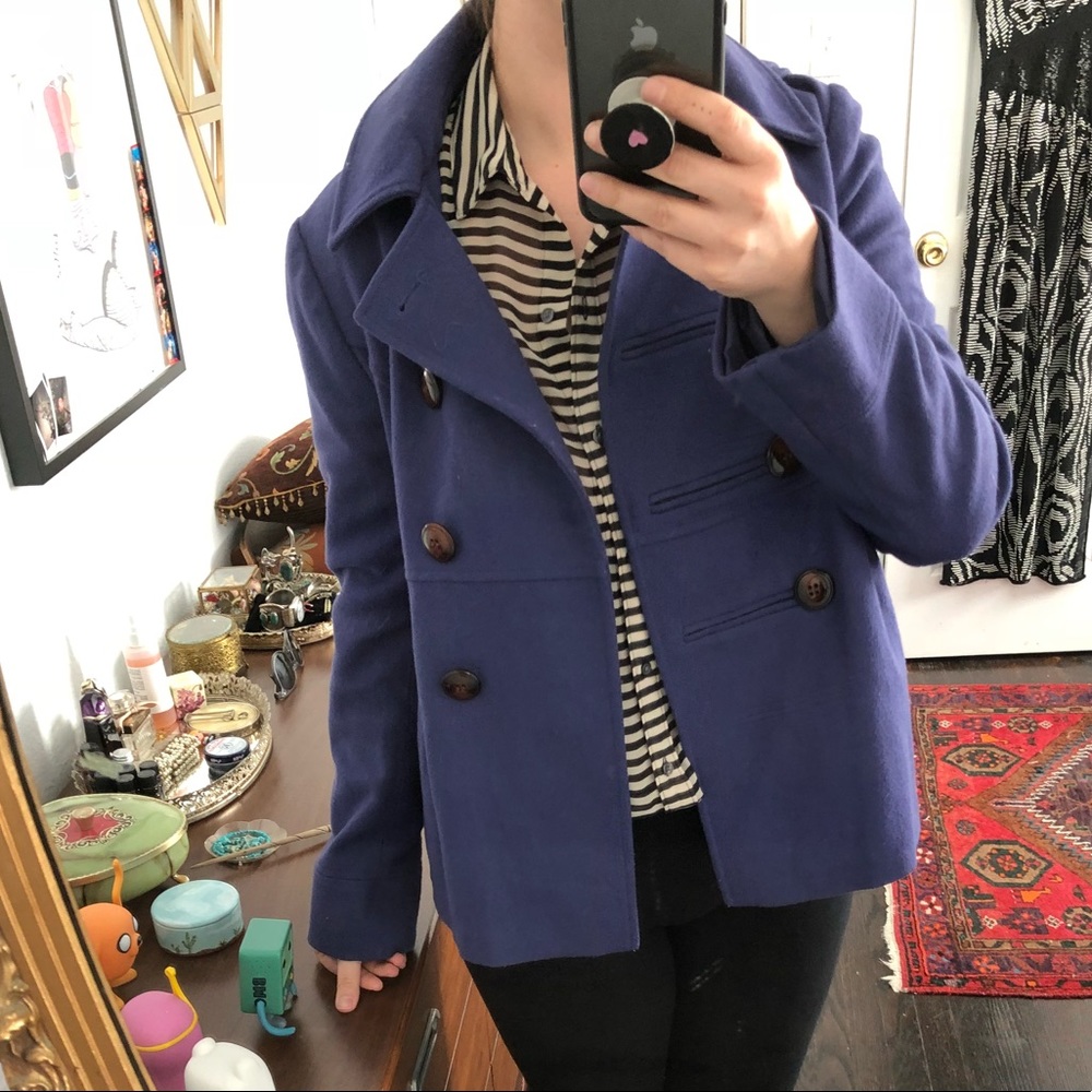 Topshop Hooded Pea Coat